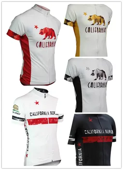 2018 California Bear Quick Dry z długim rękawem jazda na Rowerze koszulki Rowerowe odzież MTB Maillot Ropa Ciclismo mężczyźni rower Jersey