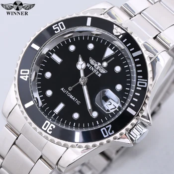 2018 Winner Zegarek męskie automatyczne klasyczny zegarek oprawy dial mechaniczne męskie top luksusowej marki zegarek moda mężczyzna zegarek biznes