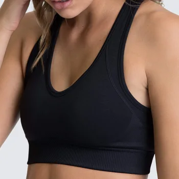 2018 kobiecy biustonosz sportowy do ćwiczeń jogi treningowy mata skrócony top odzież sportowa koszulki sportowy biustonosz usztywniany Biustonosz kobiety
