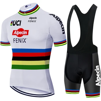 2020 cięcie laserowe alpecin fenix Cycling Team Jersey rowerowa odzież spodnie garnitur męskie letnie MTB 20D rowerowe szorty koszule Mayo