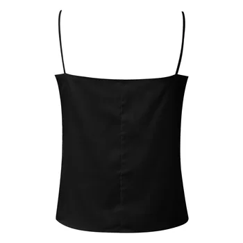 2020 koronki patchwork Koszulki dla kobiet czarny letni kamizelka bez rękawów stanik V-neck sexy bluzki i koszulki damskie czołgi L58