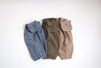 2020 wiosna i lato-Dzieci dżinsy Dziecięce spodnie Podręczna torba kowbojskie spodnie dla dziewczyn