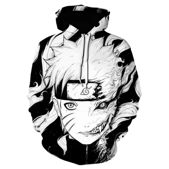 2021 zima 3D Naruto bluza męska moda Naruto meble drukowanie męska bluza z kapturem i bluza