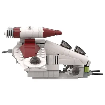 246 szt. MOC klocki Star Set Wars Mini The Republic Gunship Model Diy Toy Fighter cegły zabawki dla dzieci dla dzieci prezent