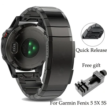 26 mm 22 mm 20 mm paski do Garmin Fenix 6S 6X 6 Pro 5X 5 5S 3 D2 S60 Smart Watch Quick Release zegarek bransoletki ze stali nierdzewnej