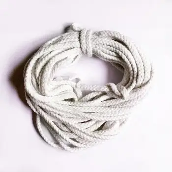 2szt bawełna przewody przewód lina tapicerka poduszki obrzeża przycinanie rzemiosło 10mx5mm bielonych biały i 50mx4mm naturalny biały Lina