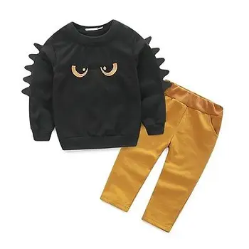 2szt kreskówka sweter bluza top +spodnie komplet odzieży baby boys jesień wiosna zestaw ubrań