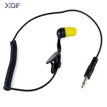 3,5 mm 1Pin słuchać tylko słuchawki powolny odbicia komfort zatyczki do uszu spiralny przewód do radia mikrofon, głośnik, telefon komórkowy, MP3, MP4