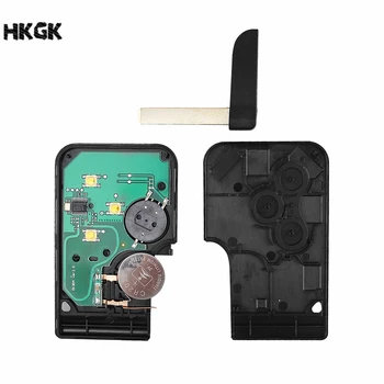 3 przycisk Smart Remote car Key 433Mhz ID46 PCF7947 chip do Renault Megane 2 ⅱScenic Card II z małym kluczykiem