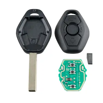 3 przyciski 433 Mhz ID44 chip HU92 ostrze zdalnego klucza do BMW 325 330 318 525 530 540 E38 E39 E46 M5 X3 X5 M5 EWS system samochodowy klucz