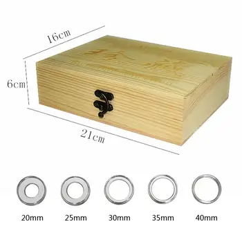 30 siatka pamiątkowa kolekcja monet drewniane pudełko pudełko do przechowywania monety kolekcjonerskie pudełko 20/25/30/35/40 mm uniwersalny