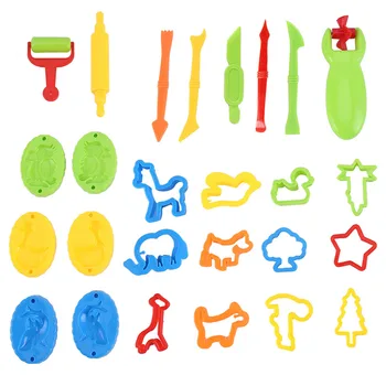 3D plastelina narzędzia Playdough Set gliniane formy Deluxe Set Color Play ciasto model narzędzie zabawki kreatywne szkolenia edukacja zabawki