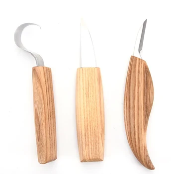 3szt frez do gwintu do drewna ze stali nierdzewnej o wysokiej wytrzymałości, haczykowaty строгальный nóż zestawy narzędzi są używane do cięcia drewnianych łyżek