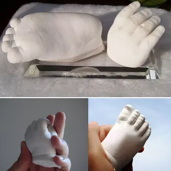 400 g tynk formujący proszek klon proszek Zestaw dla dzieci odciski palców odciski stóp bezpieczeństwo rąk i nóg casting konsolidacja proces