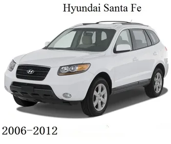 4szt samochodowa wewnętrzna klamka miski pokrywa wykończenie samochodu-stylizacja naklejka nadaje się do Hyundai Santa fe 2006-2012