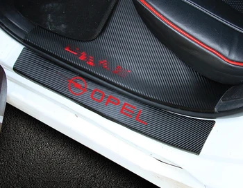 4szt stylizacja auta z włókna węglowego samochodu parapet ochraniacz naklejka naklejki do Opel Astra H G J Insignia Mokka, Zafira, Corsa Vectra C D