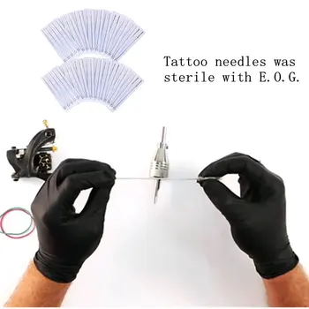 50 szt. Profesjonalny 0.3 mm igły do tatuażu 7RL okrągły wkładka sterylizować igły do tatuażu materiał ze stali nierdzewnej Darmowa wysyłka