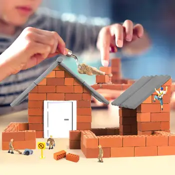 50szt symulacja 1:16, murowany domek dla lalek miniaturowy Diy piasek stół krajobraz krajobraz gliniany model części akcesoria zabawki dla dzieci