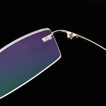 55-18-138 składana superlekka pamięć tytanowe elastyczne oprawki okularowe bez oprawy Light Rx able krótkowzroczność Mężczyźni Kobiety okulary