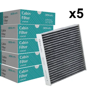 5x akcesoria samochodowe pyłek kabinowy filtr powietrza do Honda City Civic X CR-Z Fit 3 4 HR-V Insight 2013 2016 2017 2018 2019