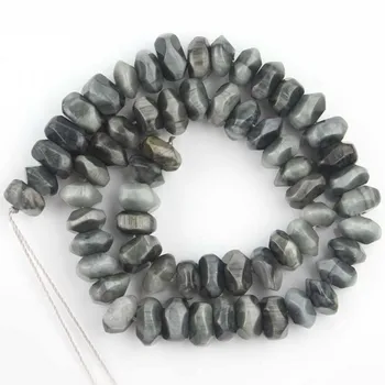 6*11 mm kamień naturalny Sokole Oko nieregularne specjalne cięcia autentyczne temat dystansowe koraliki DIY biżuteria bransoletka charms akcesoria