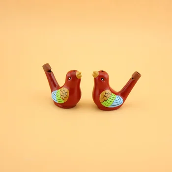 60шт ceramiczna woda ptak gwizdek ręcznie malowane muzyka gwizdek prezent na urodziny chłopiec Baby Shower Tabor wen6493