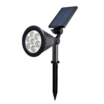 7 LED Solar Lawn Lamp Spotlight Wodoodporny Light Control tego. chodzi Floor Garden Light Outdoor Adjustable Landscape Garden Lamp