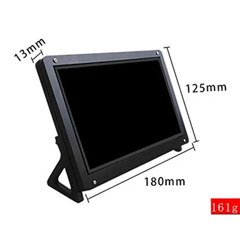 7 calowy wyświetlacz monitor LCD etui wsparcie uchwyt do Raspberry Pi 3 akrylowa obudowa uchwyt LCD czarny