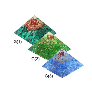7 cm zielony kryształ piramida generator energii oryginalny Orgon piramida czakry kamień reiki uzdrowienie równoważenie terapia duchowa