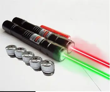 AAA nowy 500w 5000000 m 532 nm latarka potężne światło zielony/czerwony wskaźnik laserowy focus palący Promień zapałka palą papierosy polowanie
