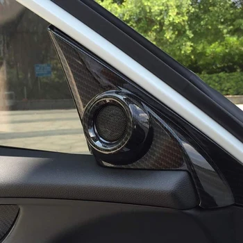 ABS włókno węglowe wnętrze drzwi przednie głośnik okno wspornik pokrywa wykończenie Honda Civic 2016-2019 sedan 10. generacji 2-Pc