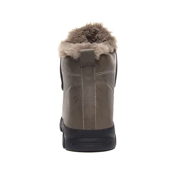 AGSan zima ciepłe botki rakiety śnieżne pluszowe buty dla rosjan wodoodporne, antypoślizgowe gumowe męskie buty ulica buty zasznurować buty