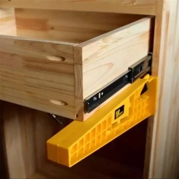 ALLSOME 2szt szuflada slajdów jig zestaw szuflada slajdów montażowy zestaw narzędzi meble rozszerzenie szafa instrukcja instalacji narzędzia do obróbki drewna