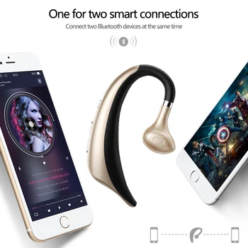 AMTER V88 słuchawki Bluetooth bezprzewodowy zestaw słuchawkowy słuchawki haki-słuchawki Słuchawki z mikrofonem dla telefonu IPhone Android