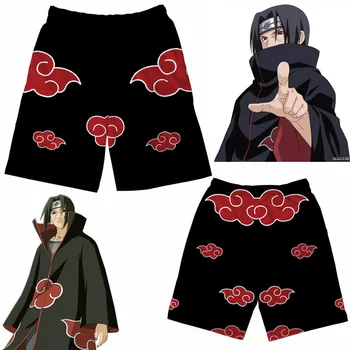 Ainme Naruto Klanu Itachi Kostiumy Cosplay Akatsuki Konoha Spodenki Dziecięce Dorosłych Spodnie Sportowe Spodnie Plażowe Spodenki Od Piżamy Spodnie Nowe