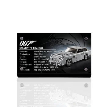 Akrylowa wizytówką marki creator 10262 James Bond Aston Martin db5 jest toys building blocks