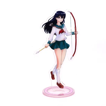 Anime Inuyasha stick figure cosplay zabawki Kagome Higurashi Sesshoumaru akrylowe figurki stoisko model lalki 15 cm
