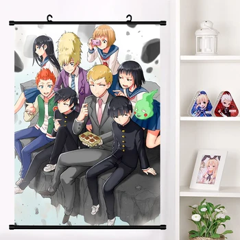 Anime Mob Psycho 100 Kageyama Shigeo reigen arataka Dimple Wall Picture plakat przewijanie płótno Malarstwo na ścianie plakat prezenty