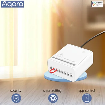 Aqara Relay dwustronny moduł sterujący bezprzewodowy łączniki kontroler 2 kanały mihome APP Control Zigbee Wireless Controller smart home