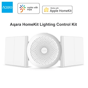 Aqara Smat Home Light Contol D1 Switch Zigbee No Neutral Line With Aqara Hub Gateway WiFi Remote Control Praca Z Apple Homekit