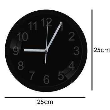 Arabskie cyfry led zegar ścienny podświetlany strona Główna dekoracyjne akrylowe okrągłe zegary ścienne czarna ramka nocne Horologe