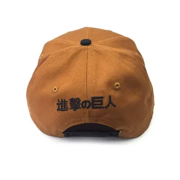 Atak na tytanie Shingeki no Kyojin Scouting Legion Surveys Corps haft czapka z daszkiem Snapback Caps kapelusze regulowana roleta kapelusz
