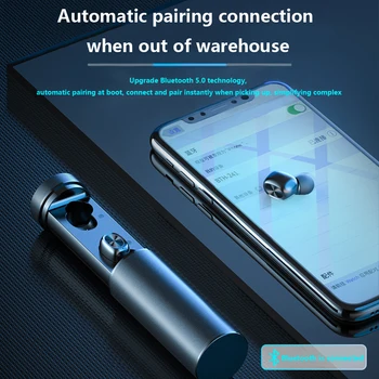 B9 TWS 5.0 słuchawki bezprzewodowe sterowanie dotykowe In-ear HIFI stereo sportowe, zestaw cyfrowy wyświetlacz led dla iPhone Xiaomi Samsung