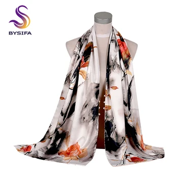 [BYSIFA] damskie szaliki nowy elegancki jedwabny szalik szal chiński styl Pion design zimowe podwójne twarzy guziki, długie szaliki 175*50 cm