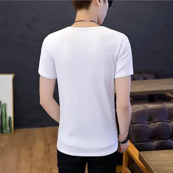Bawełniana cienka koszulka męska casual modna koszulka jakość znanej marki design nowa dostawa męska letnia koszulka