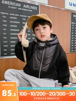 Bawełniana gruba ciepła kurtka dla chłopca 2020 nowy styl zimowy top w stylu zachodnim dziecięca zimowa moda w stylu koreańskim