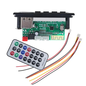 Bezprzewodowy zestaw samochodowy odbiornik Mp3 Board moduł odtwarzacz MP3, Bluetooth, radio FM V5.0 Mp3 dekoder 1 Din USB 3,5 mm AUX, 12V