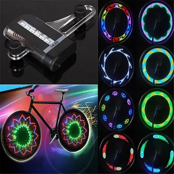 Bike Spoke Fashion PC LED Lights Wodoodporny Cool Bicycle Wheel Light kolorowe światła bezpieczeństwa Opon 2020 new arrive