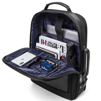 Bizon denim Wodoodporny plecak USB plecak projekt 17-calowy laptop plecak dla nastolatek podróży męska torba Mochia N2971