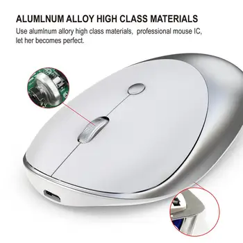 Bluetooth trzy tryby mysz bezprzewodowa ergonomia optyczna niemy mysz dla HXSJ T36 notebook PC biura